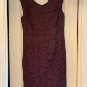 Ellen Tracy plum sheath dress size 6